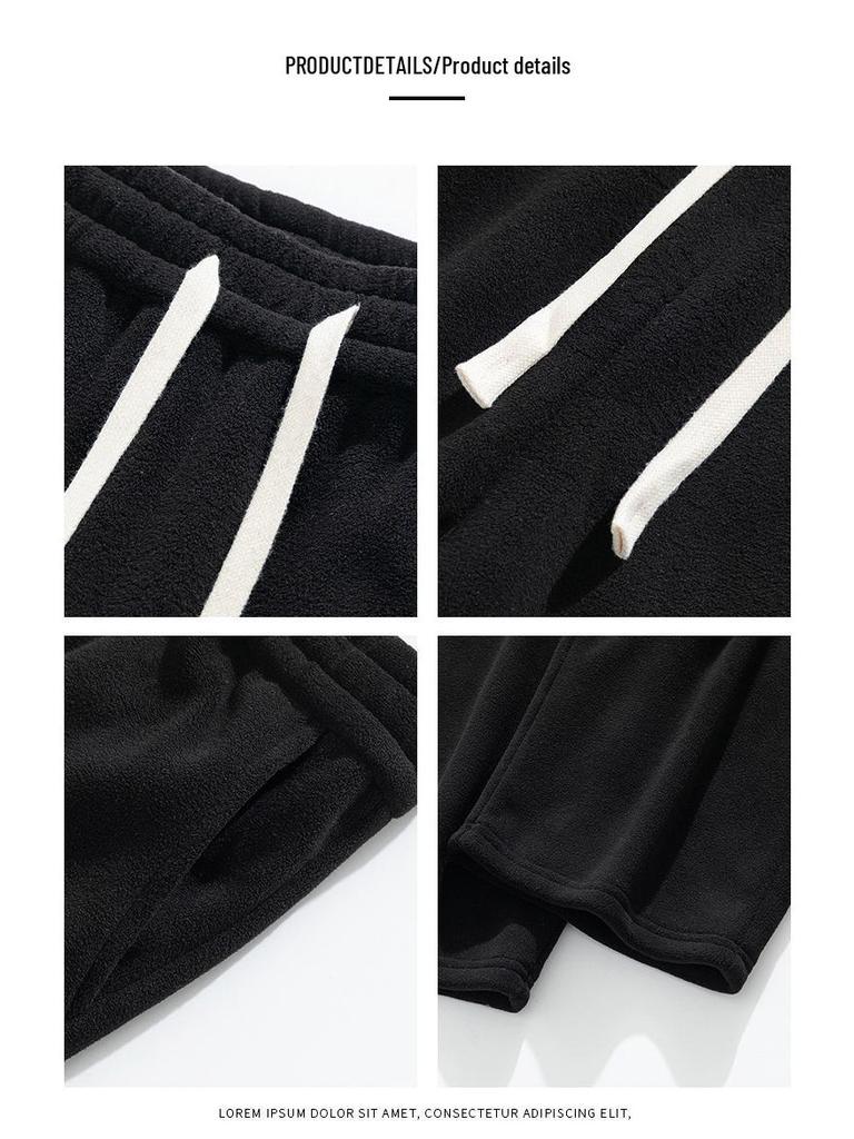 Men’s Fleece-Lined Warm Straight-Leg Winter Pants - Cold-Proof Below Zero