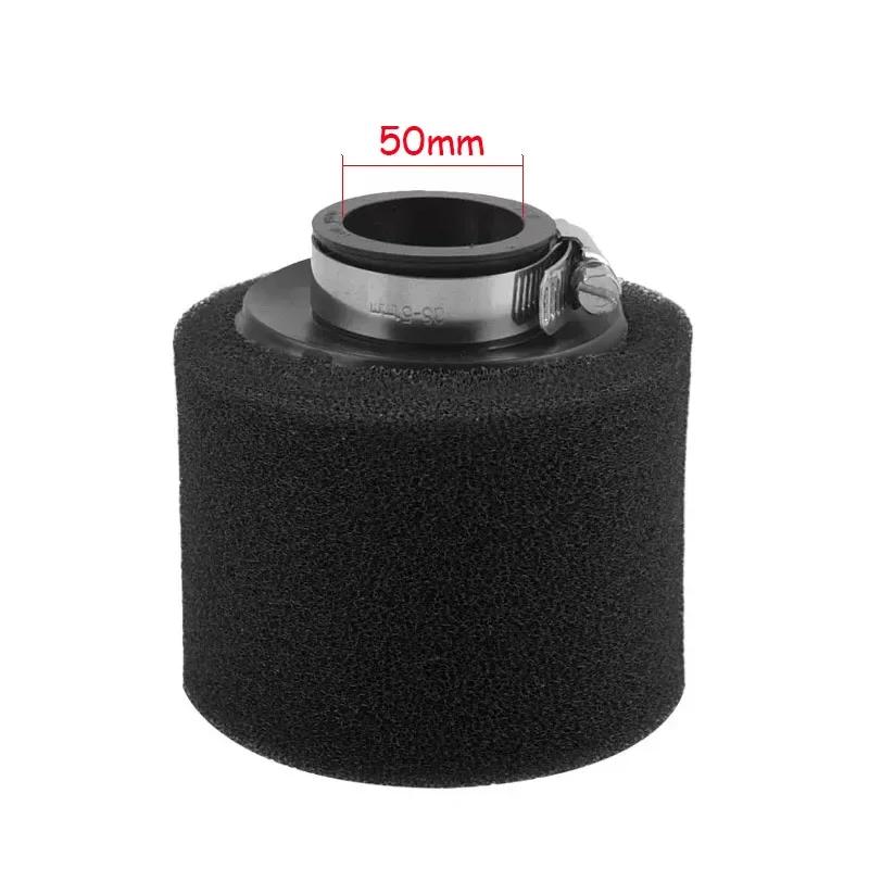 35/38/40/42/45/48/50mm Air Filter Black/Red Double Sponge Filter Cleaner Off Road Motorcycle ATV Beach Dirt Pit Bike Accessories