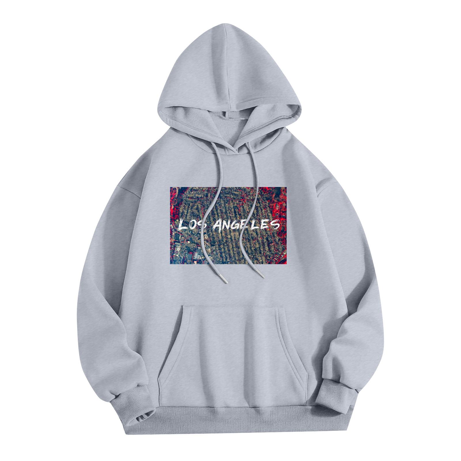 

Толстовки для девочек-подростков с длинным рукавом и принтом букв, повседневные графические толстовки с капюшоном, пуловер с завязками, симпатичная толстовка большого размера XXL