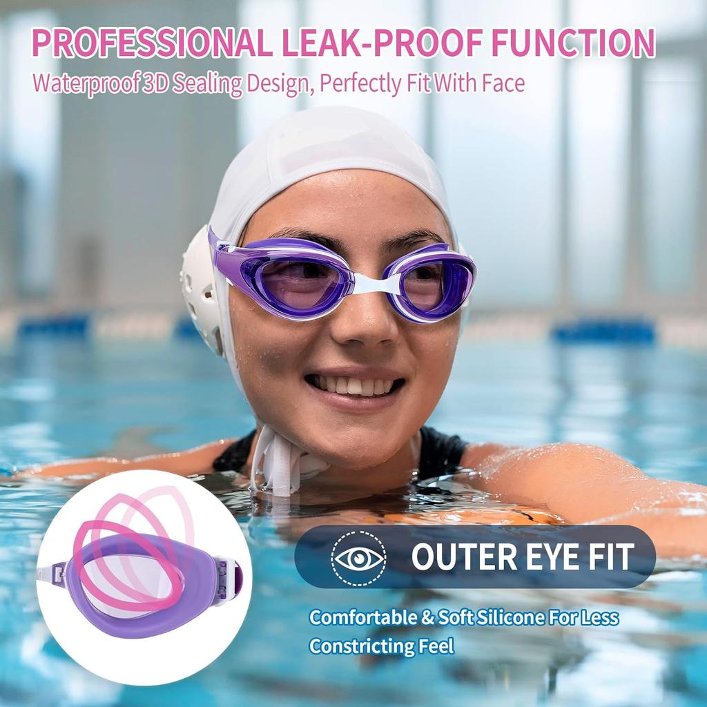 Schwimmbrille Professionelle Anti-Fog UV Schwimmbrille Männer Frauen Silikon Schwimmen Sportbrille