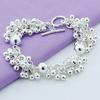Silver Plated Korean Style Grape Bead Bracelet - Fashionable and In Stock (YH015)