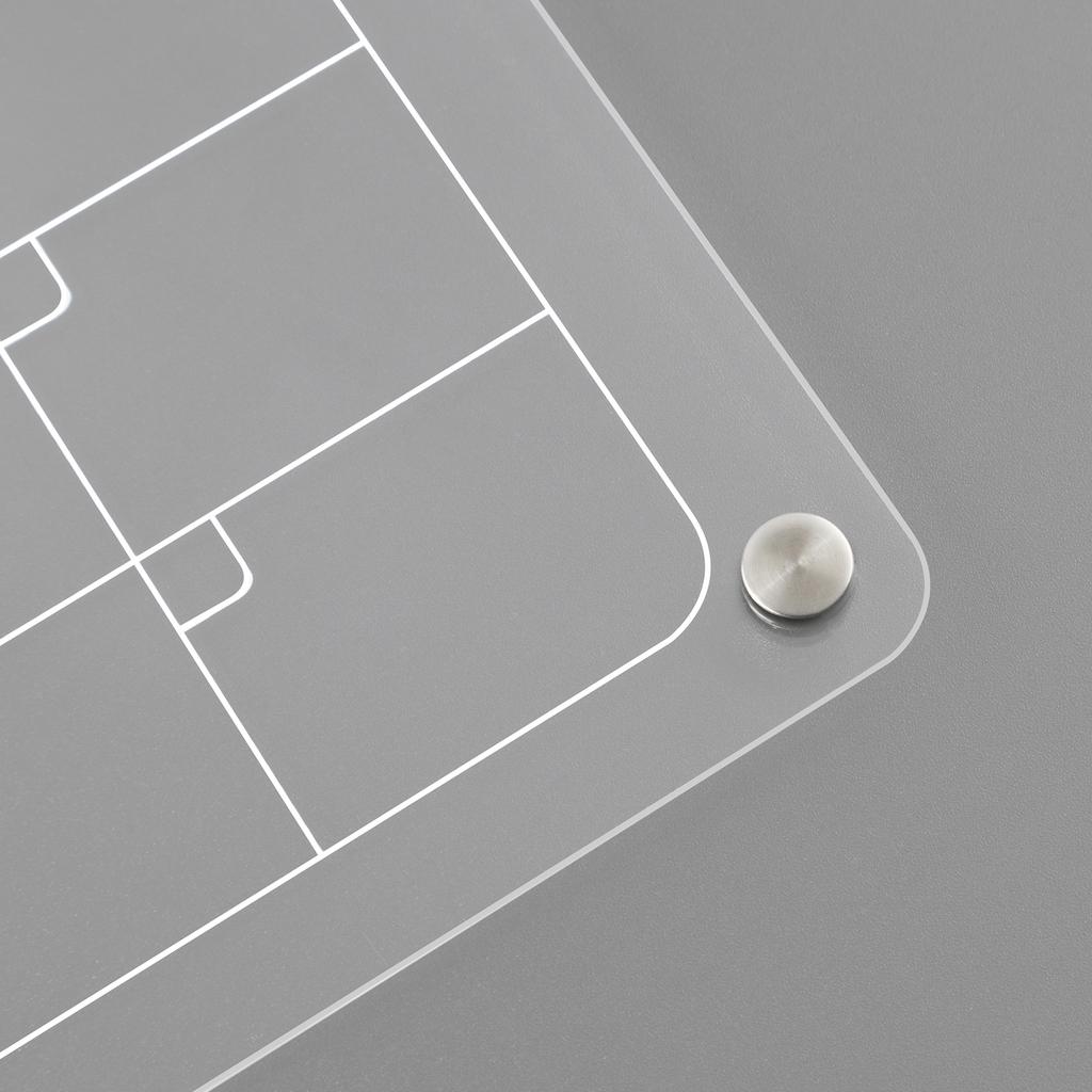 Clear Acrylic Magnetic Monthly and Weekly Planning Board for Fridge Calendar 40*30cm