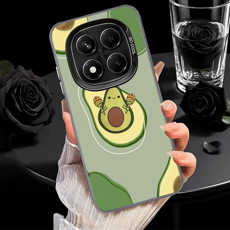 Cartoon Niedliche Avocado Weiche Handyhülle für Samsung Galaxy S24 S25 FE S26 Edge S23 Ultra S22 Plus S21 + Stoßfeste Abdeckung Rückschale