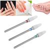 3pcs Ceramic Nail Drill Bit Set Gel Removal Nail Polishing Grinding Bit Accessory for Electric Nail Drill
