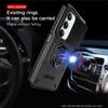 KEYSION Shockproof Armor Case for Redmi 15 169.5mm 171mm Slide Camera Lens Protection Metal Ring Stand Phone Cover for Redmi 5G