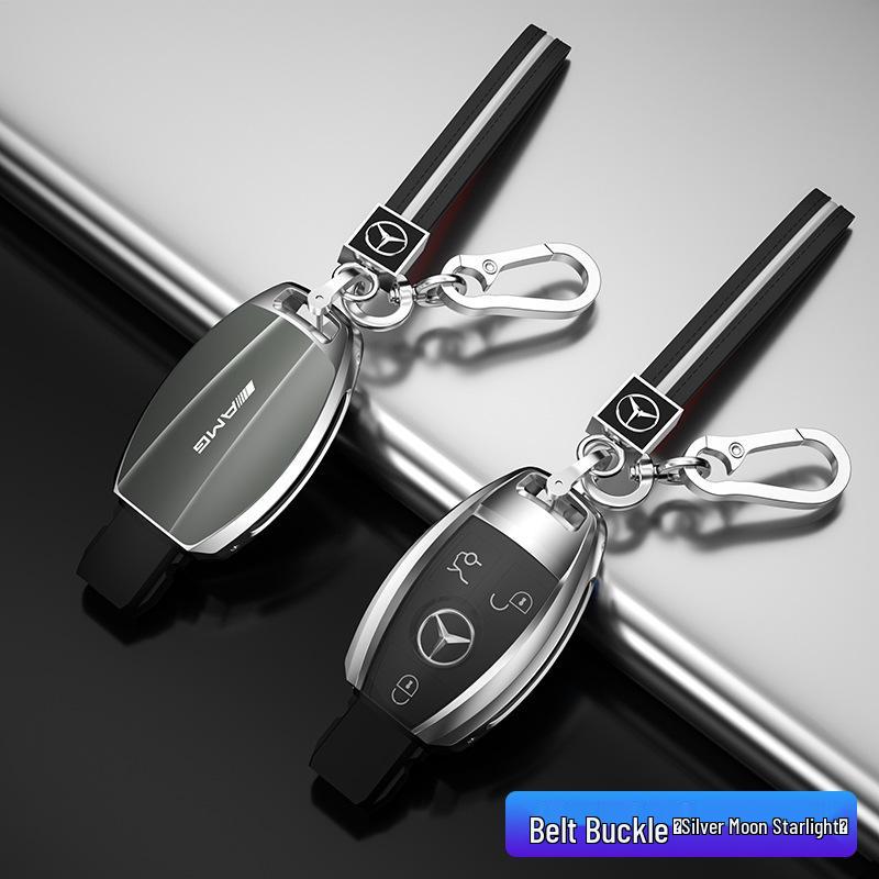 Kompatibelt nøkkelskall og deksel for Mercedes-Benz E-klasse, C-klasse, A200L, GLB, GLC260.