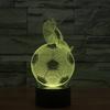 Night Led 3d Light Football Desk Lamp Illuminating Lights 7 Color Remote Gift