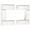 VidaXL TV Furniture 6 Pcs, White Solid Pine Wood