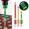 Rainbow Spring Screwdriver Bit 65mm/90mm/110mm Strong Magnetic Anti-Slip Cross Phillips Head for Electric Drill Screwdrivers