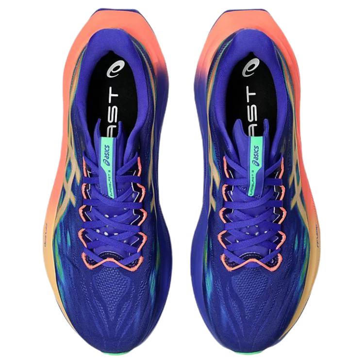 Asics Superblast 3 Comfortable Fit Rebound Cushioning Breathable Support Running Shoes Unisex sneaker Blue Light-Orange 1013A177-400