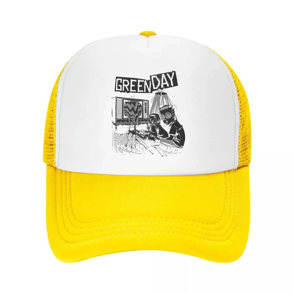 Green Day Dookie Kerplunk Insomniac Nimrod Pop Punk Rock Warning Baseball Cap Trucker Hats Breathable Outdoor
