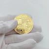 Collectible Art Gold Plated Bitcoin Coin - Physical Commemorative Casascius Bit BTC Metal Antique Imitation, Collection Gift