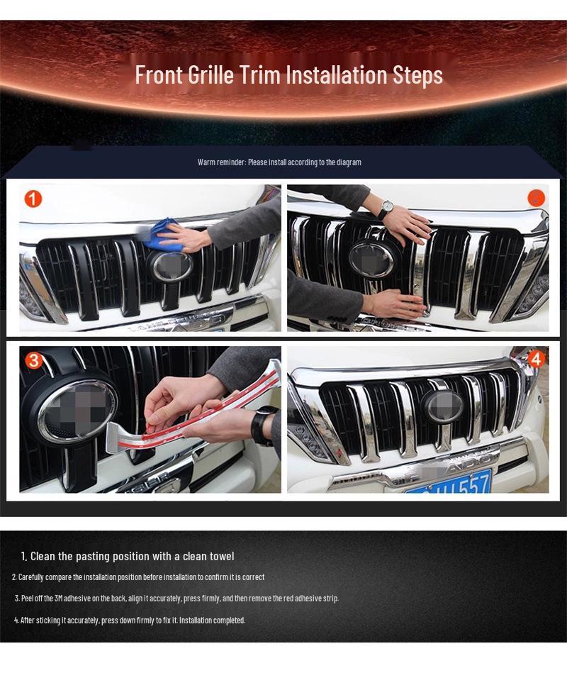 Porsche Macan Center Grille & Headlight Eyebrow Trim Modification Kit