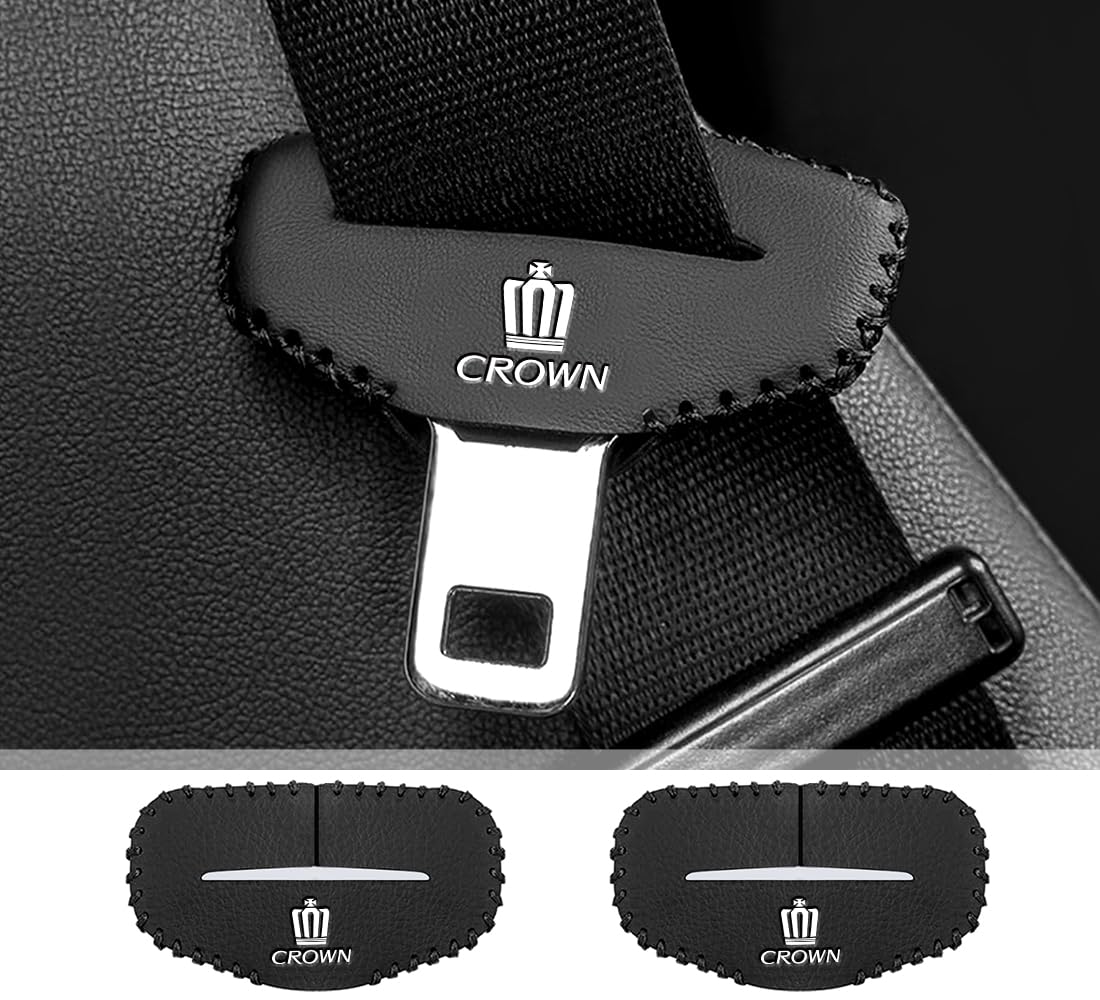 GOODGOODCAR Seat Belt Cover Seat Belt Accessories Leather Material Seat crown