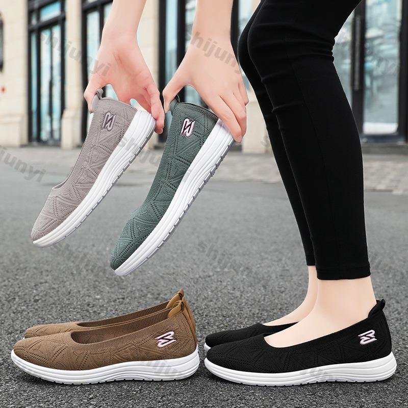 Comfortable Lightweight Summer Women Loafers Breathable Mesh Fashionable Casual Shoes Women's Hollowed Out Increase Flats