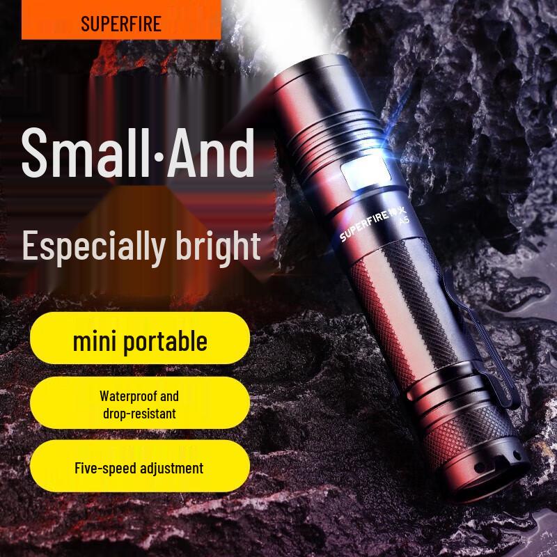 SupFire A5 USB Rechargeable LED Flashlight