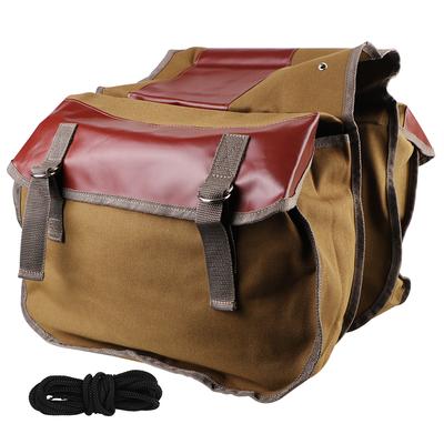 Motorcycle Saddle Bag For Bicycle ATV Electric Bike Luggage Cargo Bag Large Capacity Canvas Bag Motorbike Side Rear Bags