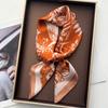 Square Scarf Silk Imitation Shawls Women Design Print Neckerchief Bandana Lady Scarves Wrap Head Hair Band Ties