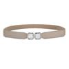 Thin Metal Hook Buckle Waistband Adjustable Elastic Waist Seal  For Women Lady Girl Bridal