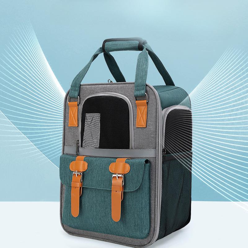 Katzentasche Tragbare Haustiertasche mit großer Kapazität Umhängetasche Vier-Jahreszeiten-Universal-Hundetasche Tragbare atmungsaktive Katzentasche