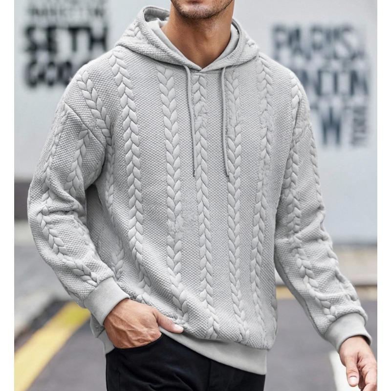 Men's New Hoodie Solid Color Casual Fashion Versatile Multi-color Long-sleeved Sweatshirt Top