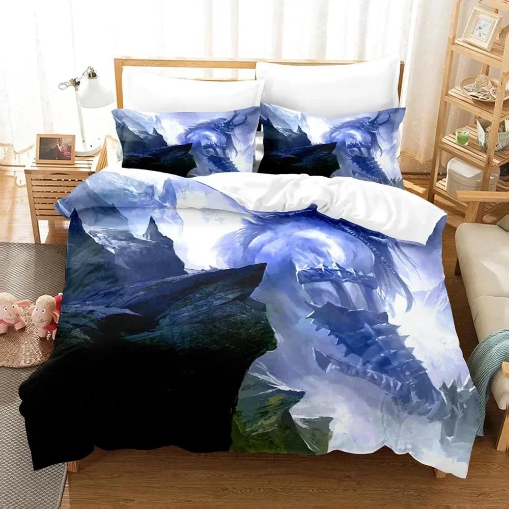 Comforter 3D Printed Fantasy Witch Dragon Alien World Bedding Set Bedroom Soft Modern S Comefortable Quilt