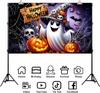 Ghost Pumpkin Photo Backdrop Halloween Decoration for Home Decor