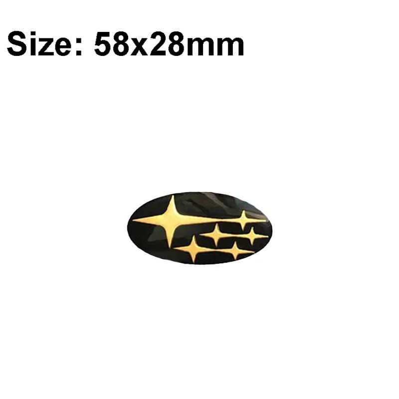 58x28mm Epoxy Car Steering Wheel Center Emblem Sticker for Subaru XV Forester Impreza Tribeca STI WRX BRZ Legacy Accessories ysi8