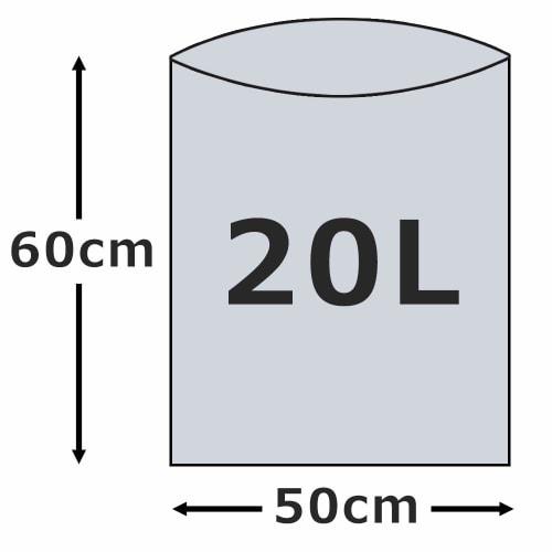 Bedwin Mart 20L Semitransparente Plastikmüllbeutel, Box-Typ, 100 Beutel, 0,015 mm dick