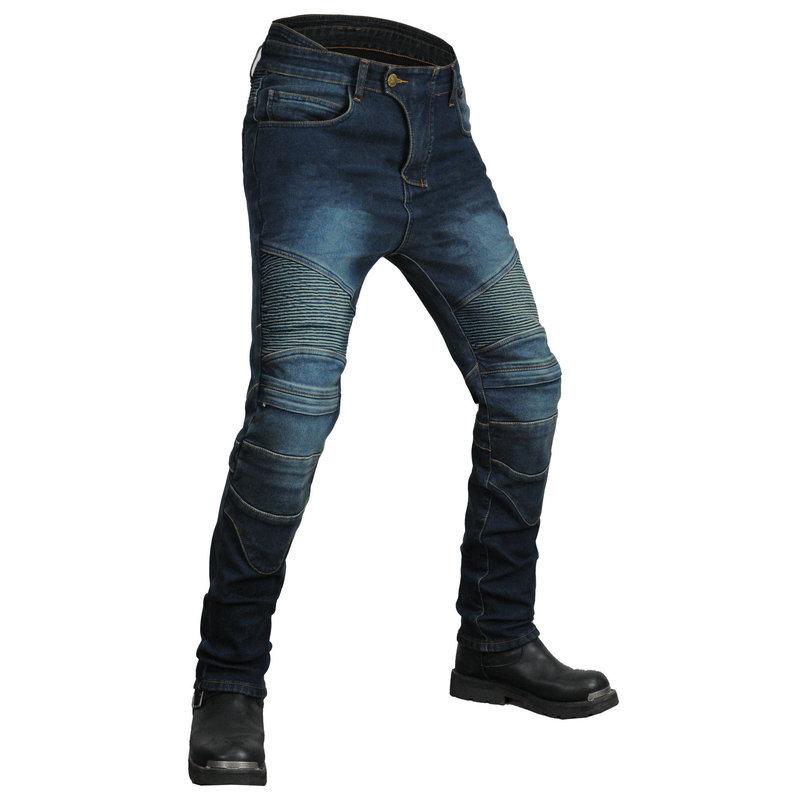 New Product Motorcycle Jeans Men, High Waist Pants, Locomotive Cycling Pants, Winter Velvet Waterproof and Warm Anti-drop Pants