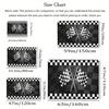 Black And White Checkered Racing Car Geometric Honeycomb Rug For Living Room, Bedroom, Office, Hotel And Home Decoration Carpets