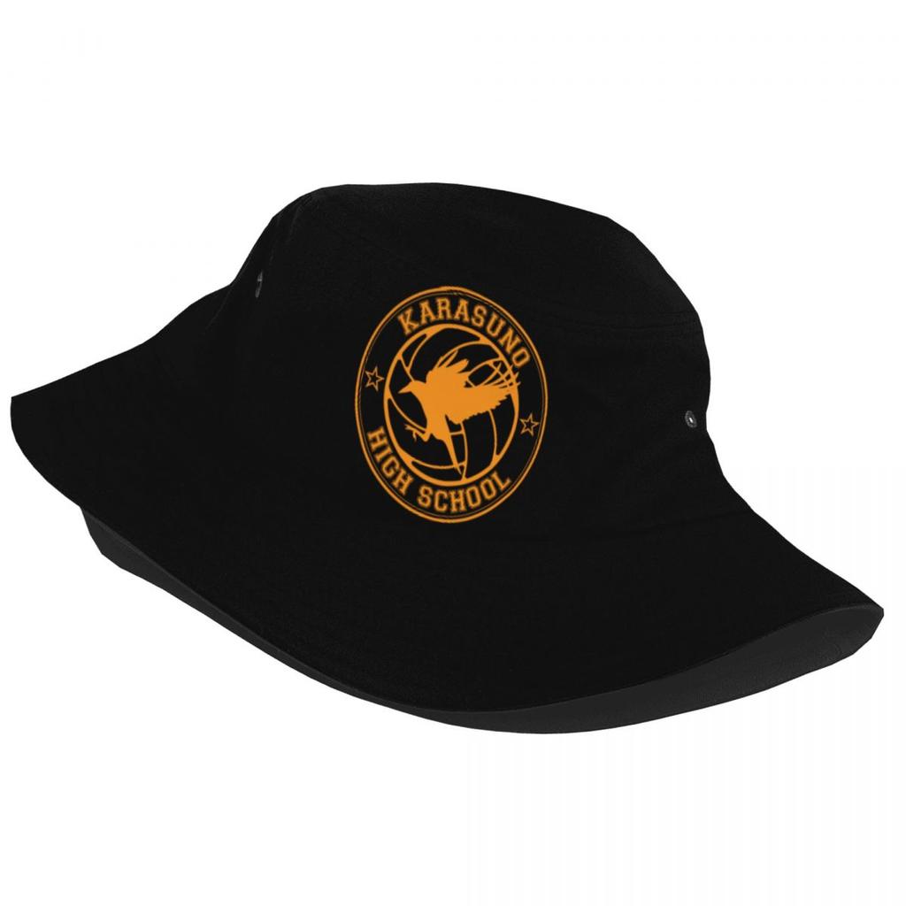 Unisex Karasuno High School Bucket Hat Personalized Summer Travel Beach Haikyuu Bokuto Oya Anime Hat