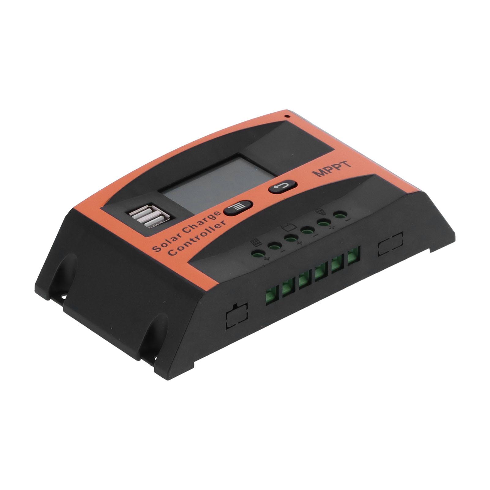 

Solar Charge Controller Panel Battery Photovoltaic MPPT Regulator with Dual USB Port 12V 24V20A