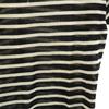 SAINT LAURENT made in Italy Border Pattern Short sleeve V neck knit XS Women Used