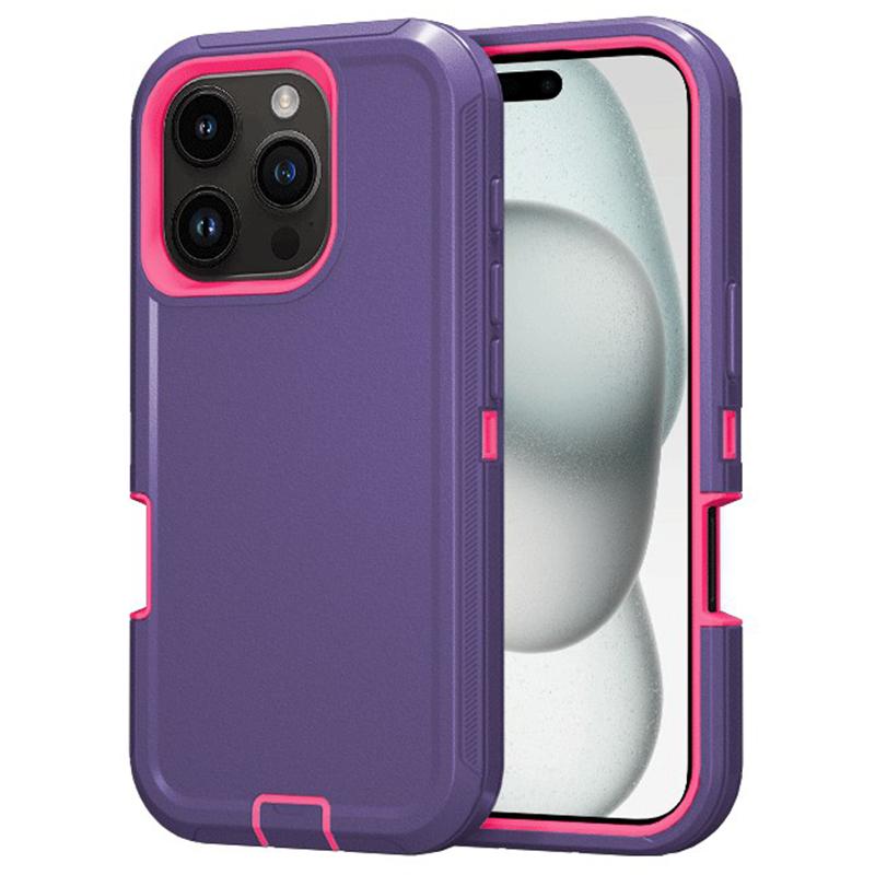 For iPhone 16 Pro Cell Phone Cases Detachable PC+TPU Drop-proof Back Protector Cover