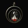 Natural Opal Pendant Multicolor 45 ct 925 Sterling Silver Statement October Birthday Birthstone