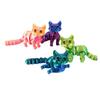 6.3/4.72 inch 3D Printed Cute Cats Movable Joint Fidget Toys Stress Relief Decompression Desktop Ornament Kid Toy for Kids Gift