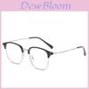 Retro Square Eyeglass Frame For Women With Blue Light Blocking Resin Material Stylish Design For Office Use