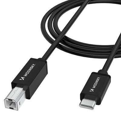 Kabel Przewód Do Skanera Drukarki USB-B - USB-C 2m - Czarny