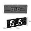 Voice Control Digital Alarm Clock Temperature Dual Alarm Snooze Desktop Table Clock Night Mode 12/24H LED Clock Watch Desk
