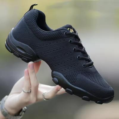 Zapatos de baile para hombre y mujer, modernos, con suela suave, zapatillas de jazz, de cuero, de malla, transpirables, ligeros, para mujer, zapatos de baile y fitness deportivos