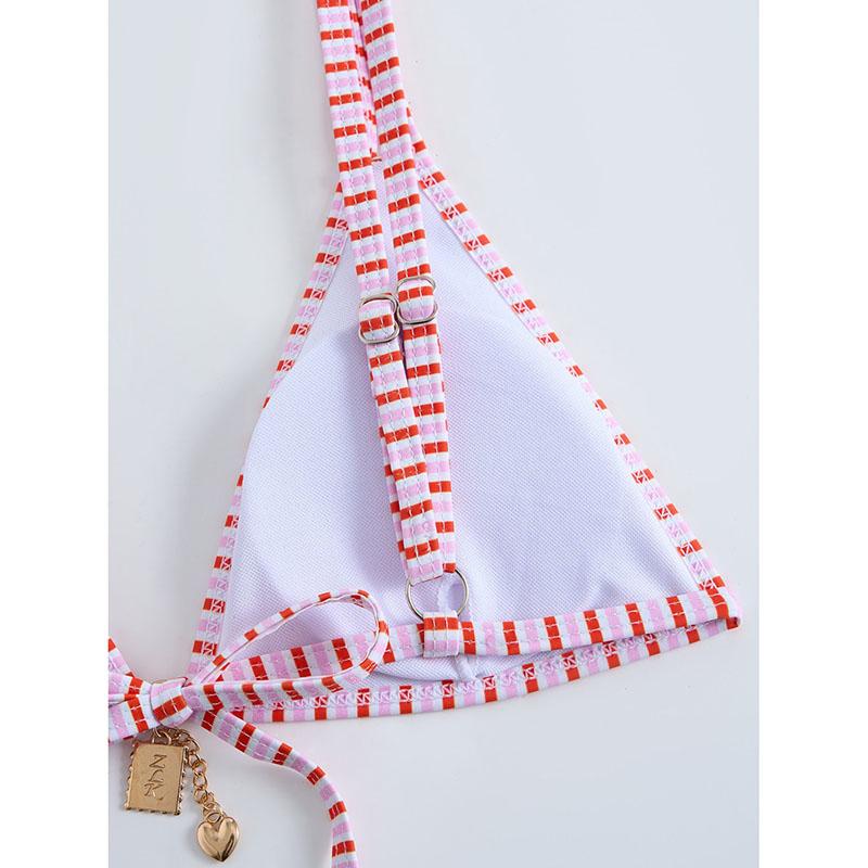 Σέξι Γυναικεία Μαγιό με Φλοράλ Μοτίβο Γυναικεία Μαγιό Σετ Μπικίνι με Ψηλή Μέση Μαγιό Δύο Τεμαχίων Μαγιό για την Παραλία