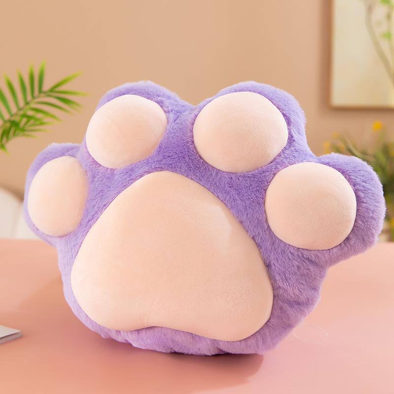 Cat Claw Bear Paw Throw Pillow Plush Toy Winter Hand Warm Intervention Doll Bedside Sofa Cushion