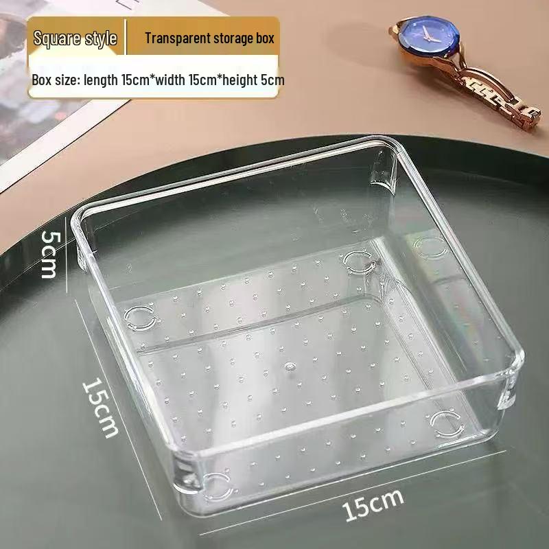 Jewelry Organizer Box - Transparent Anti-Oxidation Storage for Necklaces, Rings, Earrings, and Nails