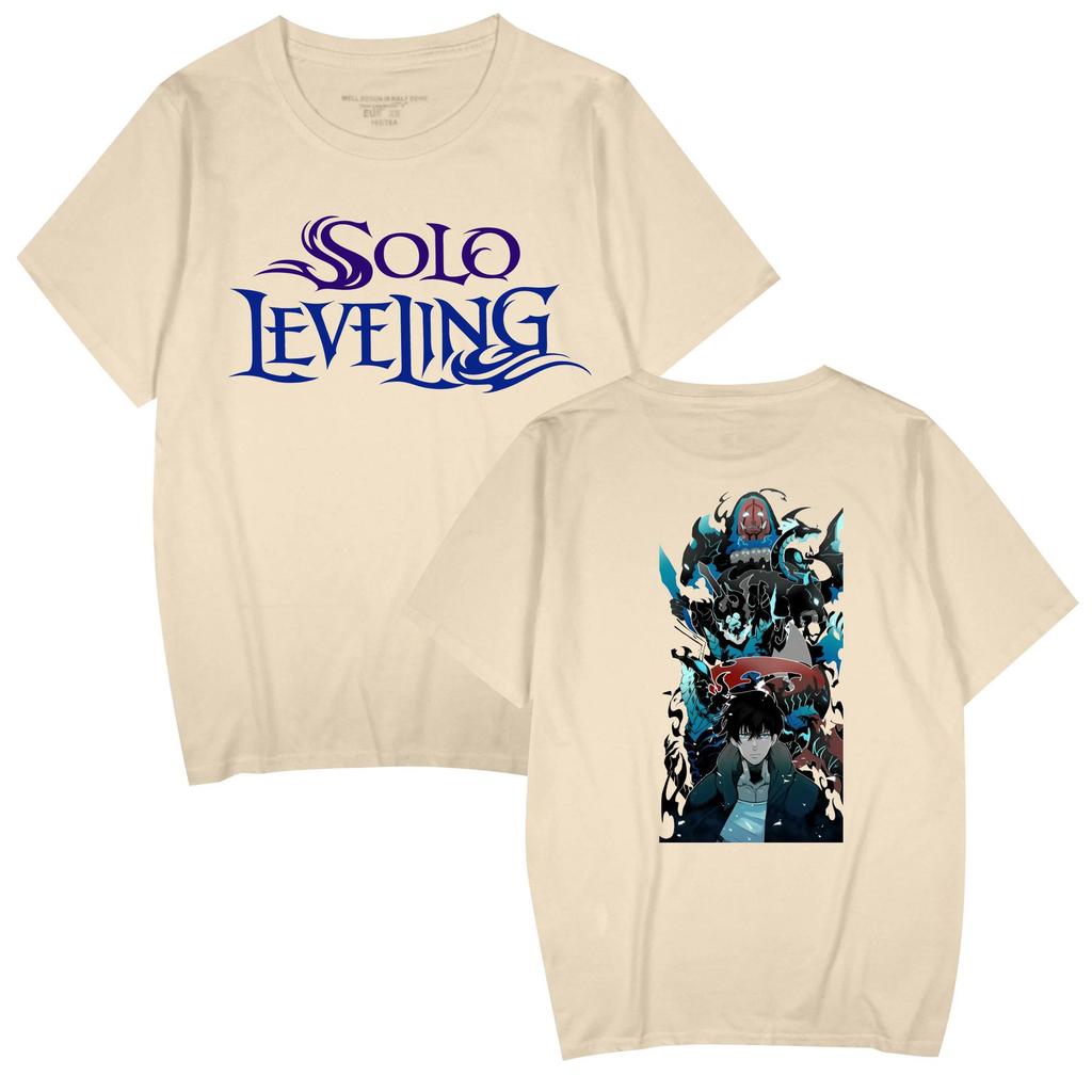 Popular Anime 'Solo Leveling' Unisex Casual Short Sleeve T-shirt for Couples