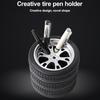 Držák pera Design ve tvaru pneumatiky do auta Realistická jemná textura Bez deformace Odolný držák na psací stůl