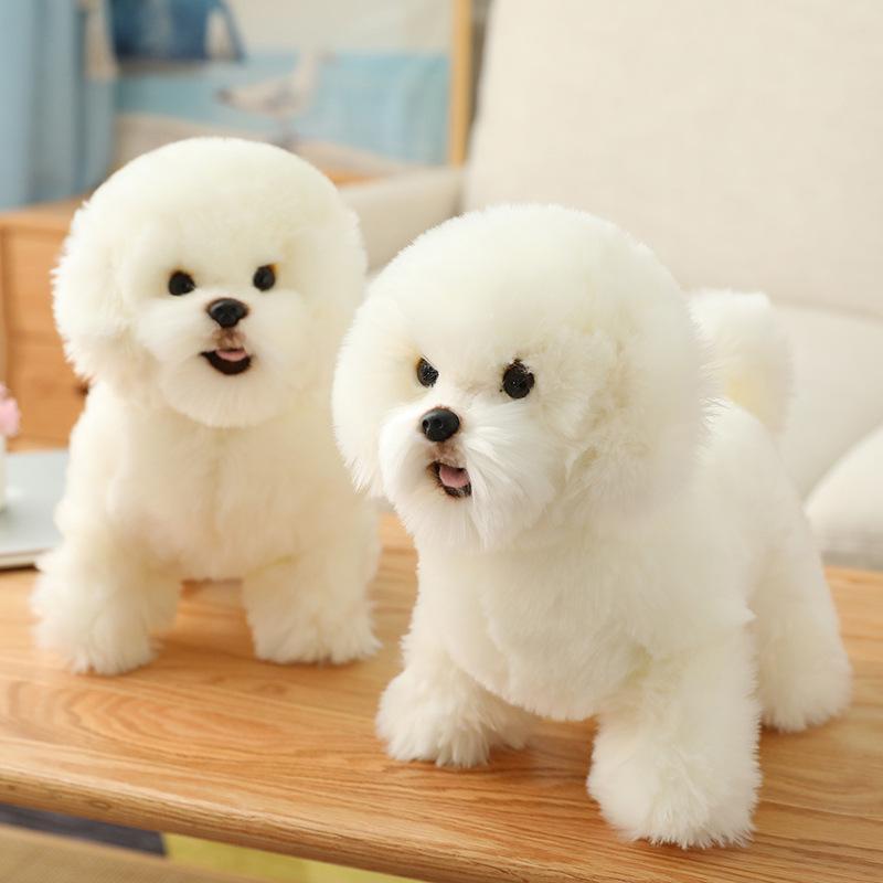Realistic Plush Toy Dogs: Maltese, Bichon Frise, Labrador, Tibetan Mastiff - Perfect Birthday Gift