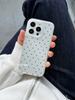 Full Screen Vintage Black Polka Dot Phone Case For iPhone 17 16 15 14 13 12 11 Pro MAX MINI XR XS 7 8 Plus 17air 16e Matte Cover