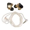 Resin Monitor Earphones Pure Copper   Unit Wired Headphone with   Connection Cable for   Drummer Musician
