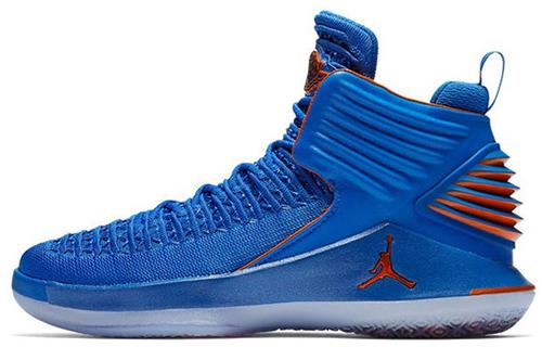 Jordan Air Jordan 32 Нескользящая амортизация Высокие Детские Баскетбольные Кроссовки AA1254-400 37.5